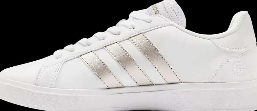 Sale biało-platynowe sneakersy damskie GRAND COURT BASE 2.0 Damskie Sportowe|Markowe