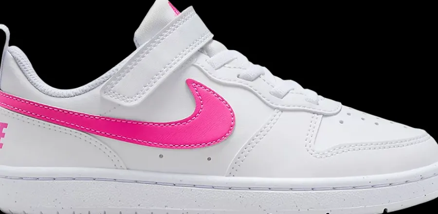 Online biało-różowe sneakersy dziecięce Court Borough Low Recraft Dzieci Sportowe|Markowe