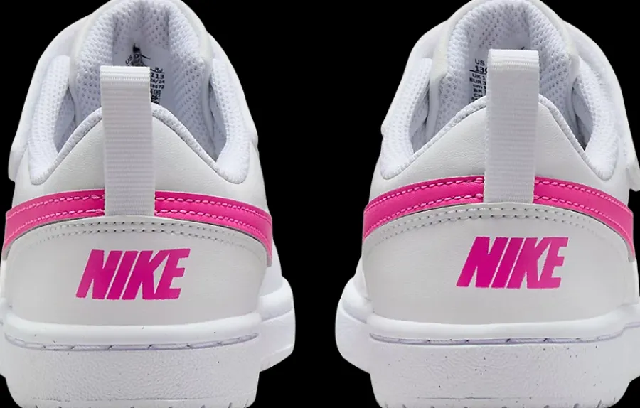 Online biało-różowe sneakersy dziecięce Court Borough Low Recraft Dzieci Sportowe|Markowe