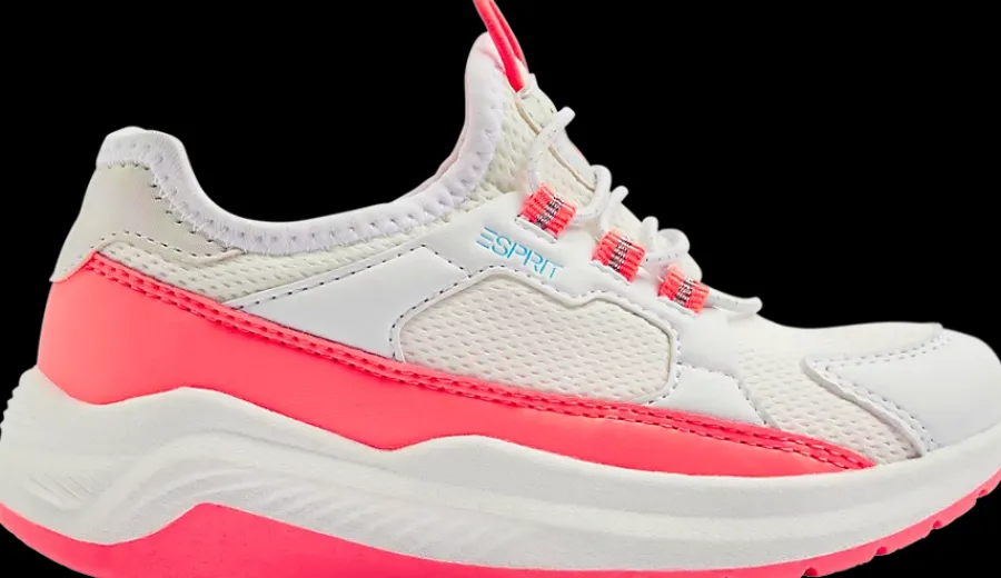 Best biało-różowe sneakersy dziewczęce Dzieci Sportowe