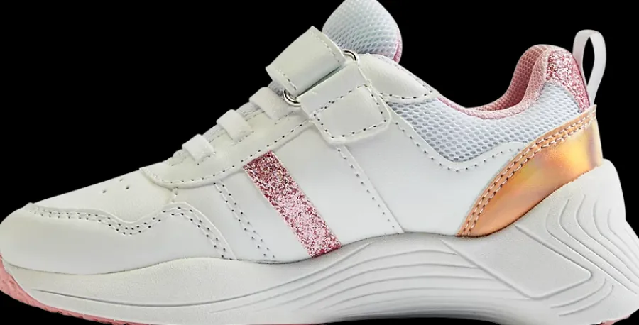 Clearance biało-różowe sneakersy dziewczęce Dzieci Sportowe