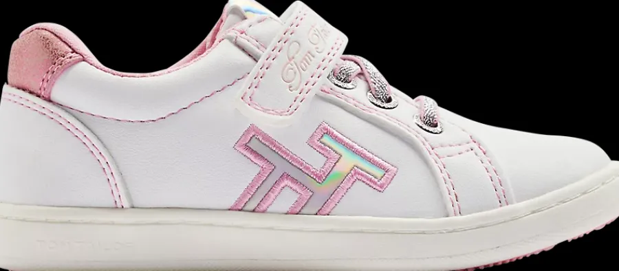 Sale biało-różowe sneakersy dziewczęce Dzieci Sportowe