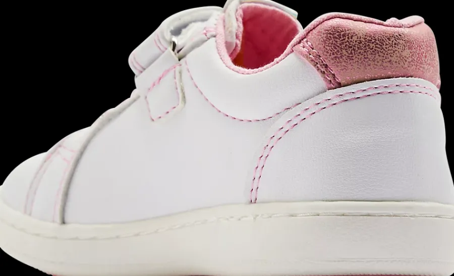 Sale biało-różowe sneakersy dziewczęce Dzieci Sportowe
