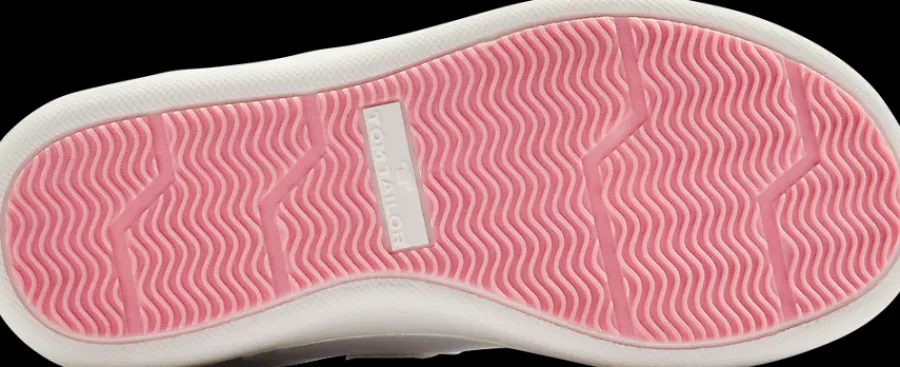 Sale biało-różowe sneakersy dziewczęce Dzieci Sportowe