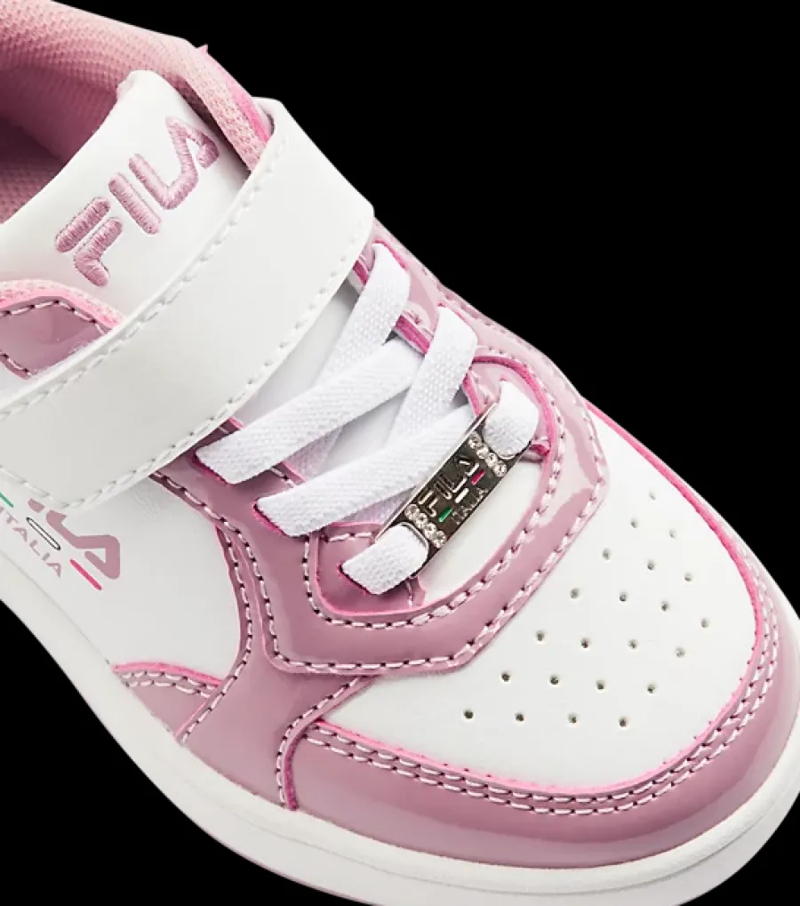 New biało-różowe sneakersy dziewczęce Dzieci Sportowe