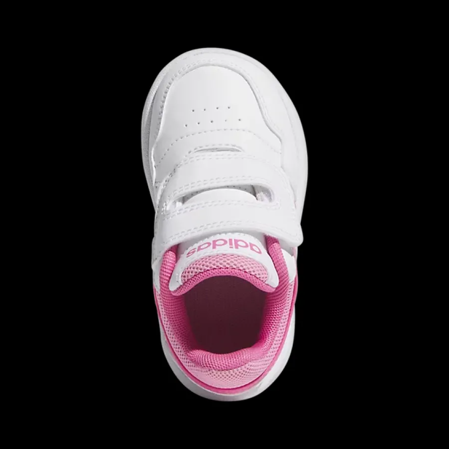 Online biało-różowe sneakersy dziewczęce Hoops 3.0 Dzieci Sportowe