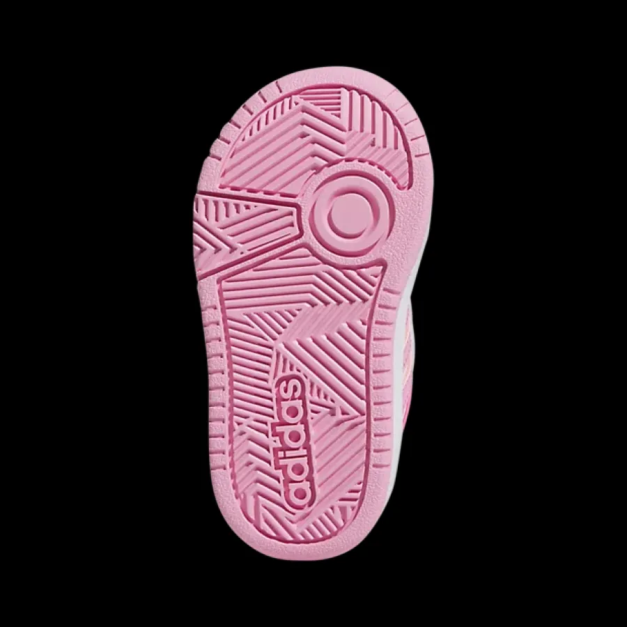 Online biało-różowe sneakersy dziewczęce Hoops 3.0 Dzieci Sportowe