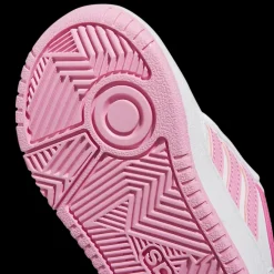 Online biało-różowe sneakersy dziewczęce Hoops 3.0 Dzieci Sportowe