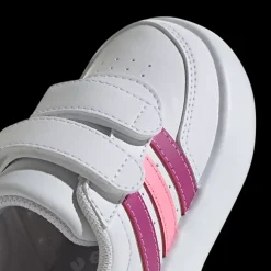 Hot biało-różowe sneakersy dziewczęce Breaknet Bubble Dzieci Sportowe