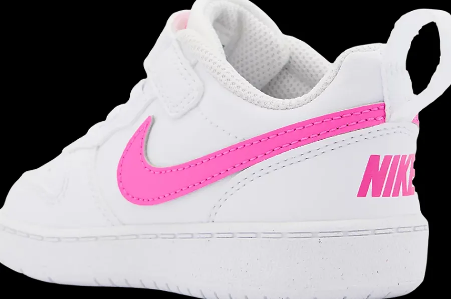 Sale biało-różowe sneakersy dziewczęce COURT BOROUGH LOW RECRAFT Dzieci Sportowe|Markowe