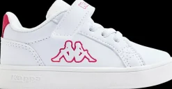 Outlet biało-różowe sneakersy dziewczęce Dzieci Sportowe