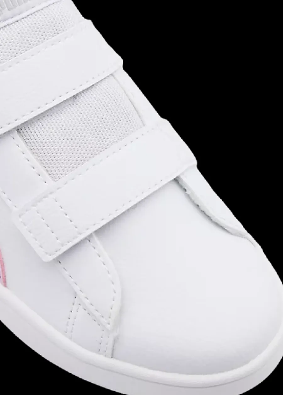 Best biało-różowe sneakersy dziewczęce Rickie Classic Dzieci Sportowe