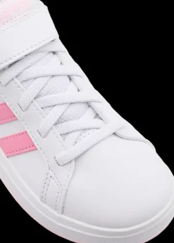 Hot biało-różowe sneakersy dziewczęce Grand Court 2.0 Dzieci Sportowe