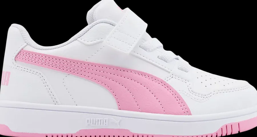 Outlet biało-różowe sneakersy dziewczęce Reb-L Dzieci Sportowe|Markowe