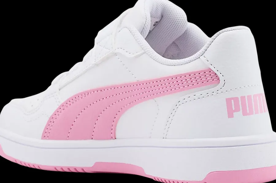 Outlet biało-różowe sneakersy dziewczęce Reb-L Dzieci Sportowe|Markowe