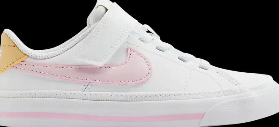 Online biało-różowe sneakersy dziewczęce Court Legacy Dzieci Sportowe