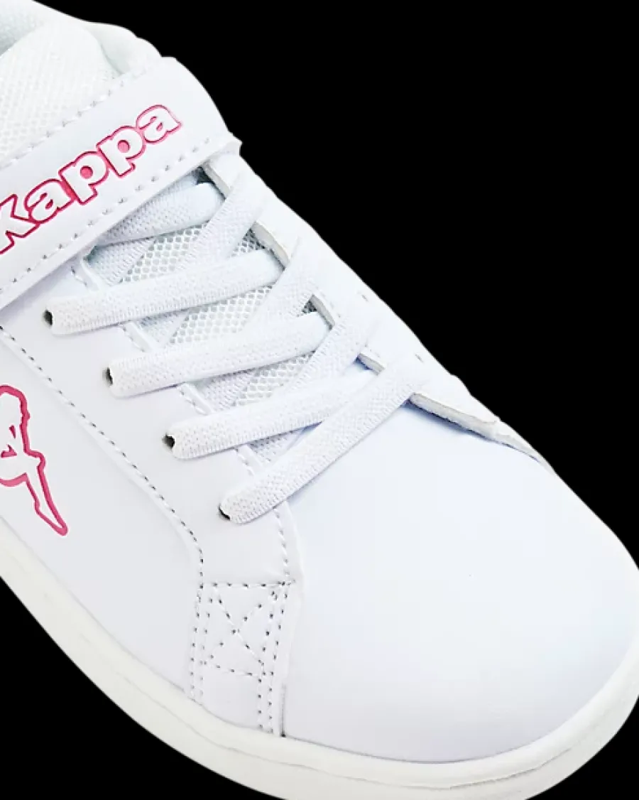 Online biało-różowe sneakersy dziewczęce Kelford Dzieci Sportowe|Do Szkoły
