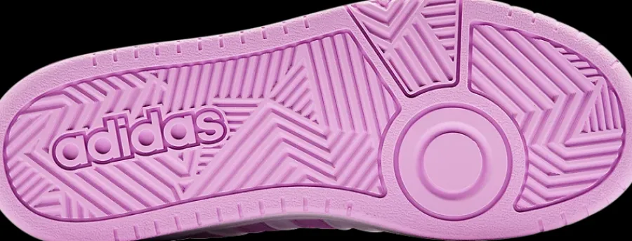 Outlet biało-różowe sneakersy dziewczęce HOOPS 3.0 Dzieci Sportowe