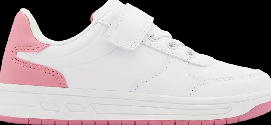 New biało-różowe sneakersy dziewczęce Dzieci Sportowe