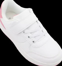 New biało-różowe sneakersy dziewczęce Dzieci Sportowe