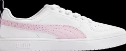 Clearance biało-różowe sneakersy młodzieżowe Rickie Jr Dzieci Sportowe