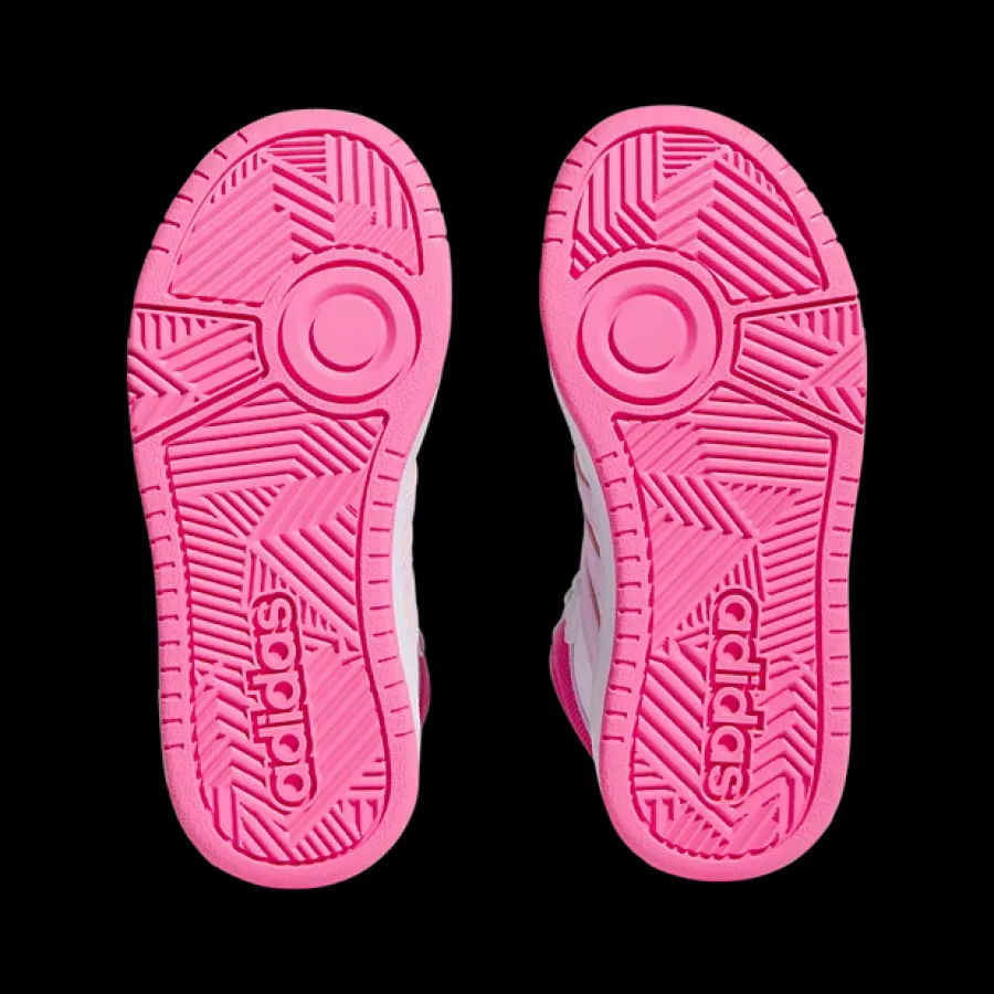 biało-różowe sneakersy młodzieżowe Hoops Mid 3.0 Dzieci Sportowe