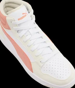 Sale biało-różowe wysokie sneakersy damskie Reb-L Mid Damskie Sportowe|Markowe