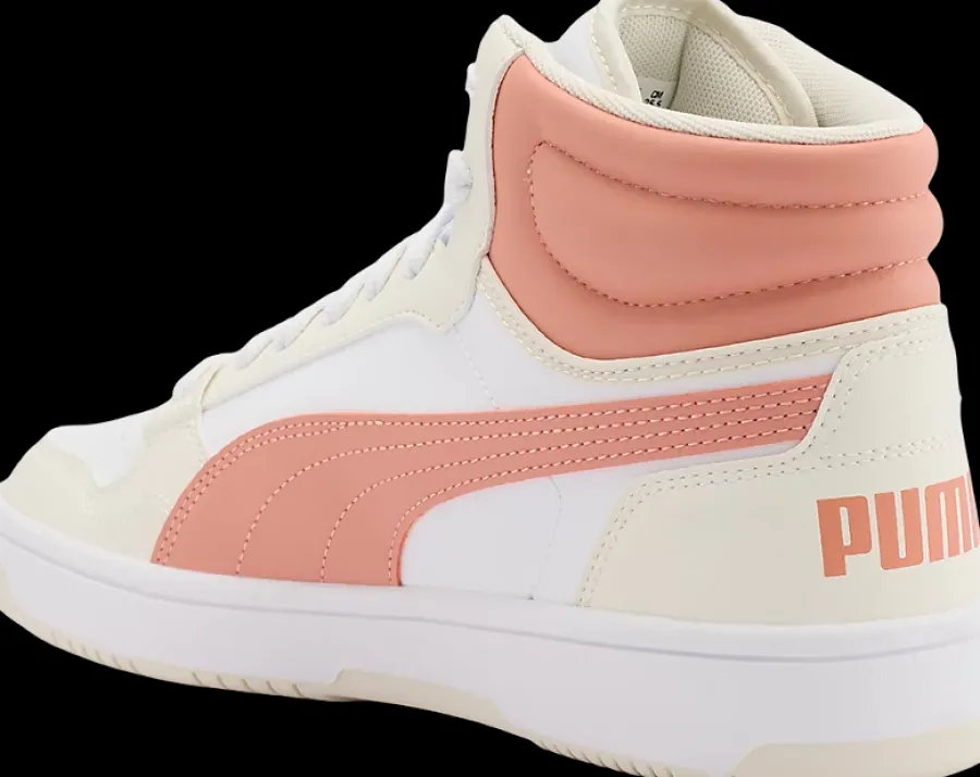 Sale biało-różowe wysokie sneakersy damskie Reb-L Mid Damskie Sportowe|Markowe