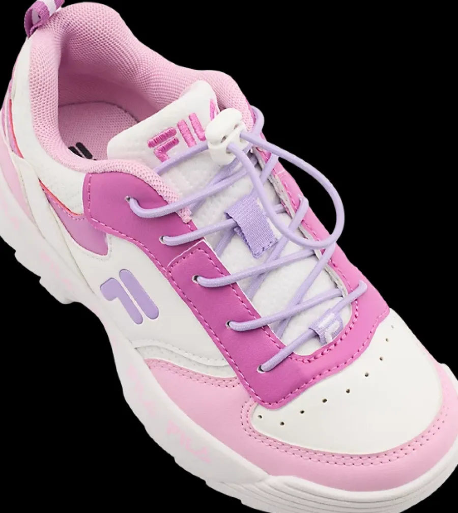 Clearance biało-różowo-fieltowo sneakersy dziewczęce Dzieci Sportowe|Markowe
