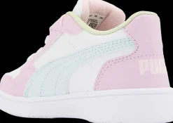 Clearance biało-różowo-niebieskie sneakersy dziewczęce Reb-L Dzieci Sportowe|Do Szkoły