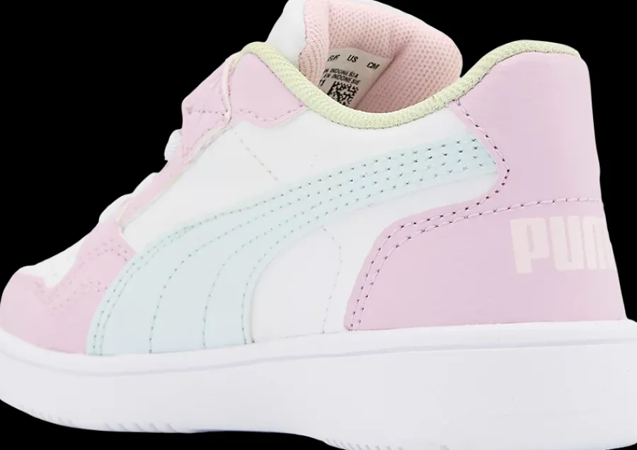 Clearance biało-różowo-niebieskie sneakersy dziewczęce Reb-L Dzieci Sportowe|Do Szkoły