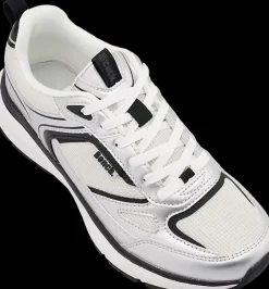Sale biało-srebrne sneakersy damskie Damskie Sportowe