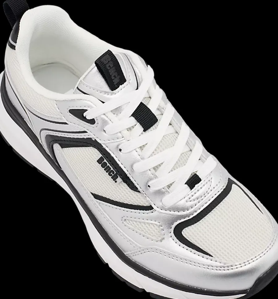 Sale biało-srebrne sneakersy damskie Damskie Sportowe