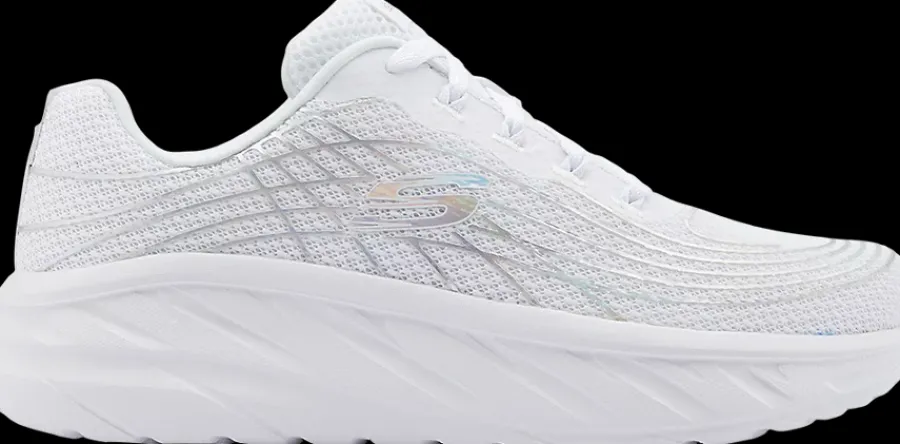 Online biało-srebrne sneakersy damskie Damskie Sportowe|Markowe