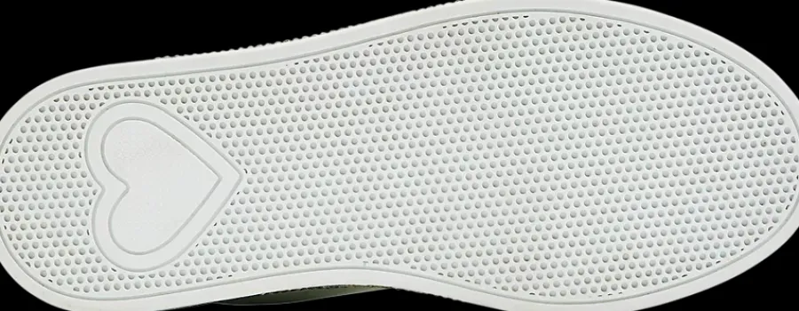 Online biało-srebrne sneakersy dziewczęce Dzieci Sportowe|Do Szkoły