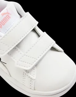 Outlet biało-srebrne sneakersy dziewczęce Smash 3.0 Markowe