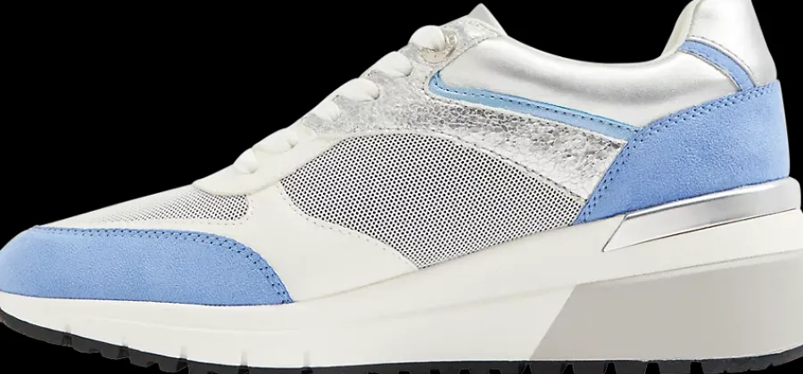 biało-srebrno-niebieskie sneakersy damskie Damskie Sportowe