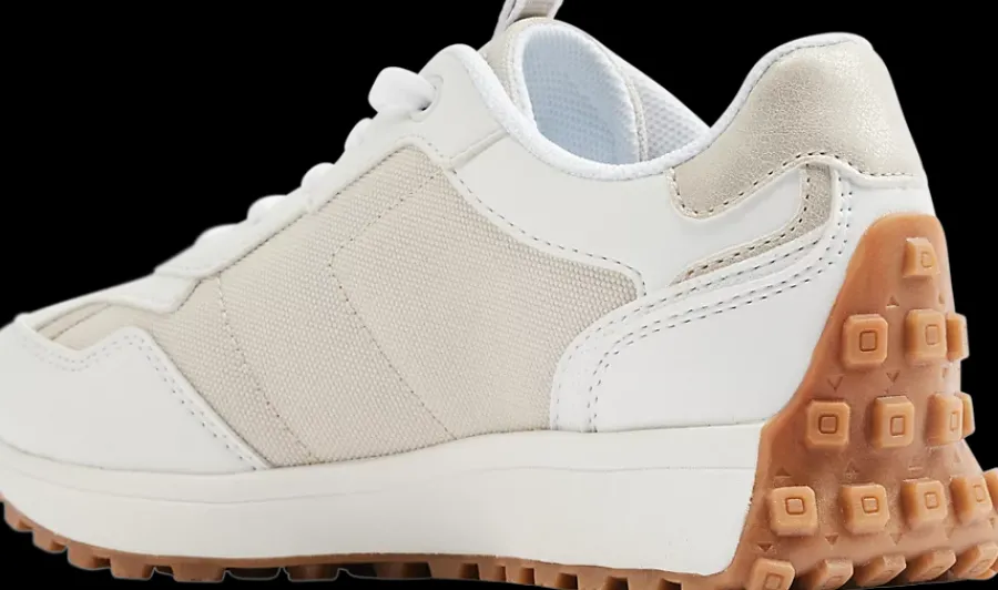 Hot biało-szare sneakersy dziewczęce Dzieci Sportowe