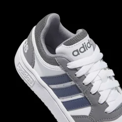 Clearance biało-szare sneakersy młodzieżowe Hoops 3.0 Dzieci Sportowe