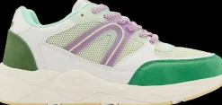 Outlet biało-zielone sneakersy damskie Damskie Sportowe