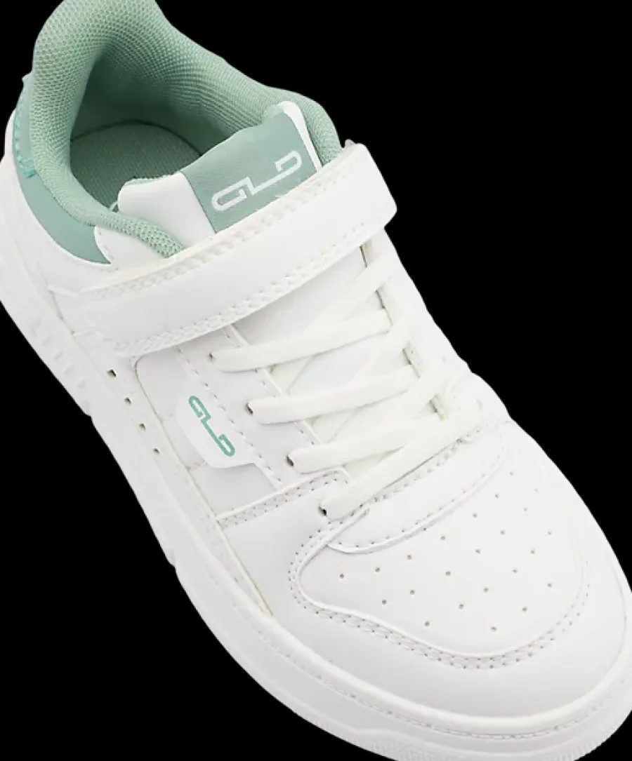 biało-zielone sneakersy dziecięce Dzieci Sportowe