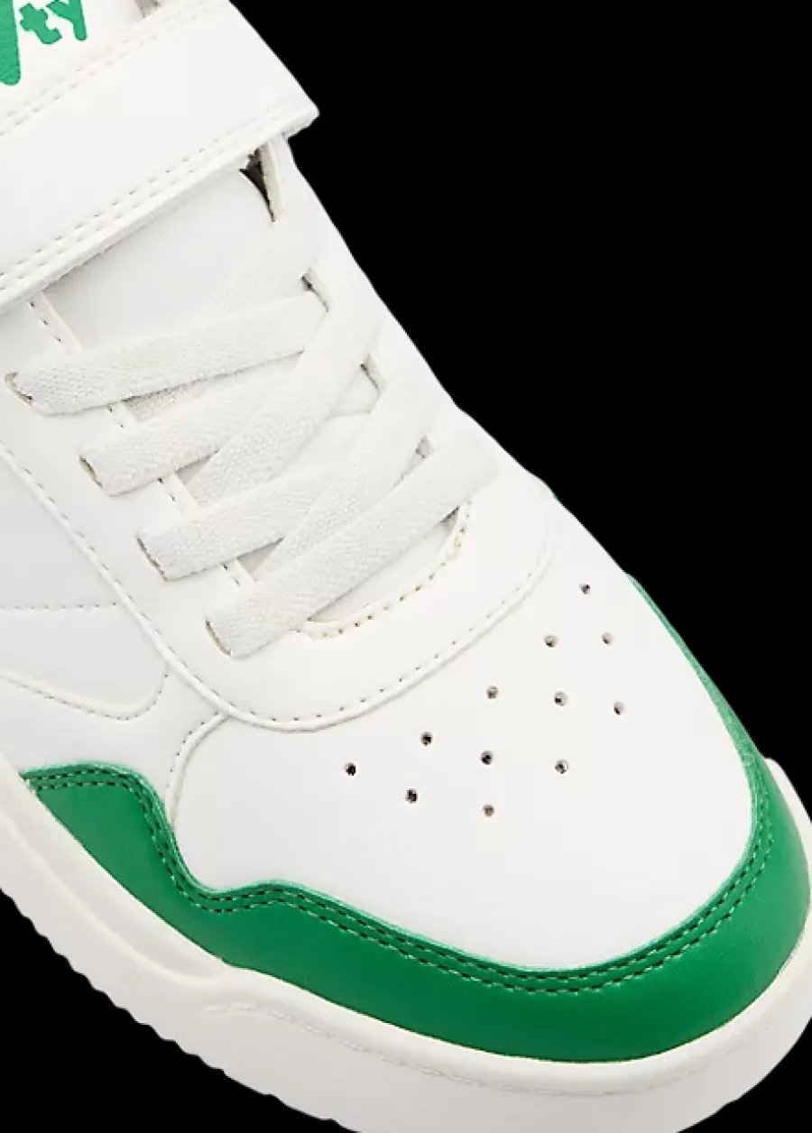 Hot biało-zielone sneakersy dziecięce Dzieci Sportowe