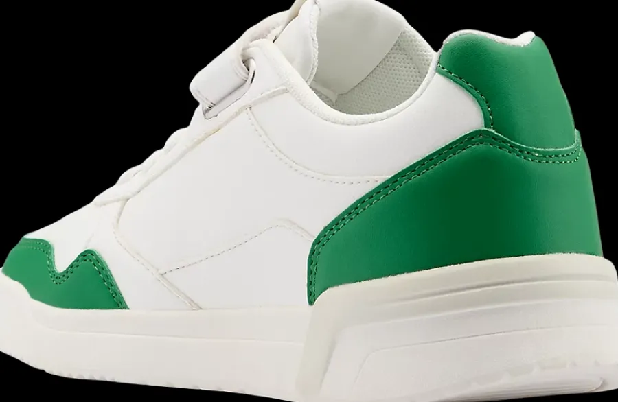 Hot biało-zielone sneakersy dziecięce Dzieci Sportowe