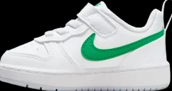 Clearance biało-zielone sneakersy dziecięce Court Borough Low Recraft Dzieci Sportowe