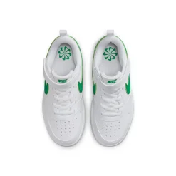 Online biało-zielone sneakersy dziecięce Court Borough Low Dzieci Sportowe