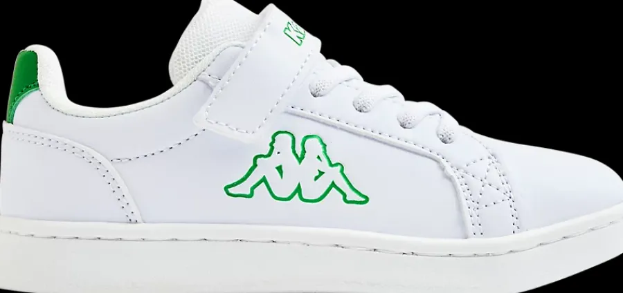 Outlet biało-zielone sneakersy dziecięce Kelford Dzieci Sportowe|Do Szkoły