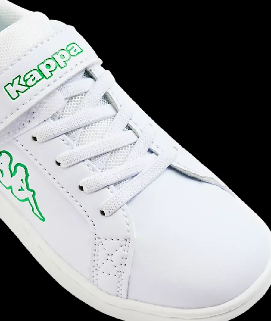 Outlet biało-zielone sneakersy dziecięce Kelford Dzieci Sportowe|Do Szkoły