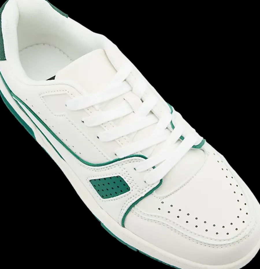 Hot biało-zielone sneakersy męskie Męskie Sportowe
