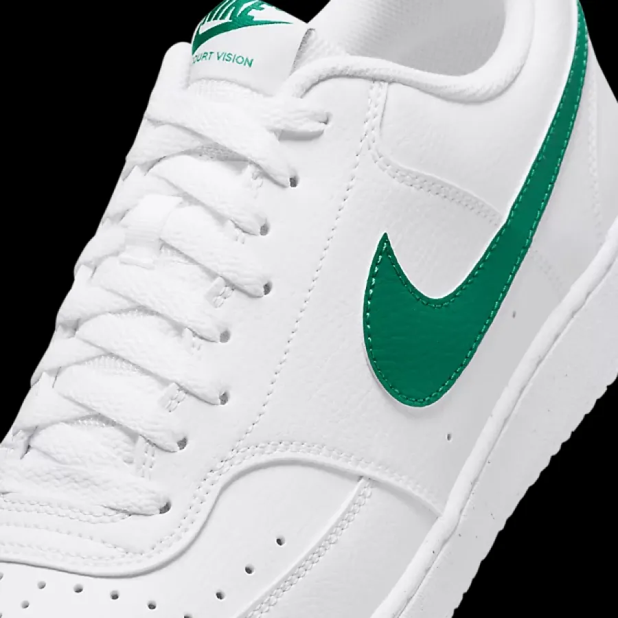 New biało-zielone sneakersy męskie Court Vision Low Męskie Sportowe|Casual