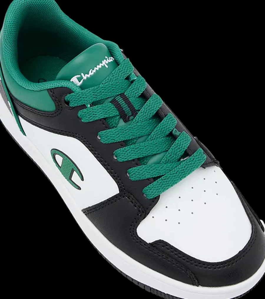 Discount biało-zielono-czarne sneakersy młodzieżowe RD18 Dzieci Sportowe|Markowe